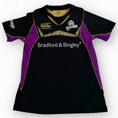 Yorkshire Carnegie Cricket Shirt Canterbury Small Jersey Black • £15