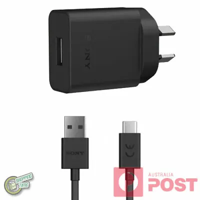 $39.95 • Buy Original Genuine SONY XPERIA XA1-Ultra G3221 G3223 AC WALL CHARGER+TYPE-C CABLE