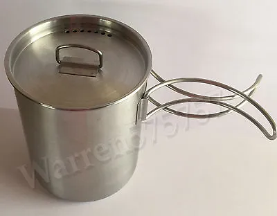 Stainless Steel Canteen Cup With Vented Lid. • $19.95