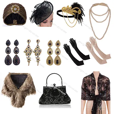 £34.56 • Buy Vintage 1920s Gatsby Party Flapper Fancy Dress Costume Accessories Headpiece