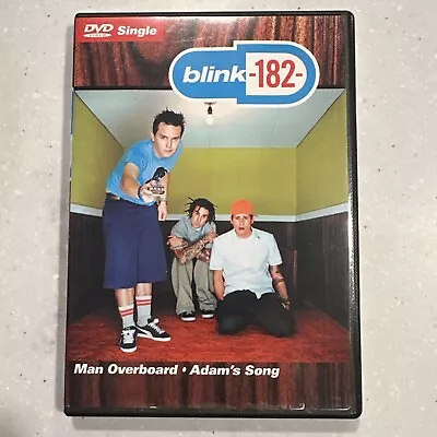 Blink 182 - Man Overboard/Adams Song (DVD Single 2001) *Rare OOP* Free Shipping • $8.99