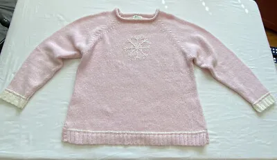 The Quacker Factory Women's Light Pink  Snowflake Sweater Size Xl • $29