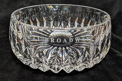 Gorham Lead Crystal Bowl Althea Pattern 7.5  - Etched 61 Broadway NYC • $19.95