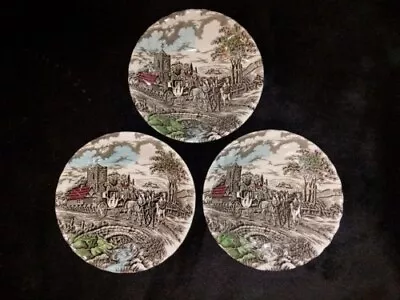 Myott Royal Mail Staffordshire England Soup Cereal Bowls Set Of 3 Vintage • $24.99