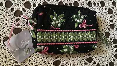 New-Vera Bradley New Hope Black With Snowdrops & Pink Ribbons. 7 X5  • $10