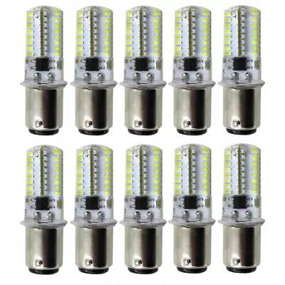 10pcs BA15D LED Light Bulb Fit Singer 221/301A/401A White Equivalent 20W 120V  • $17.47