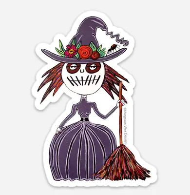 Voodoo Witch Sticker Set 2 Horror Gothic Creepy Doll Salem Car Locker Guitar • $10.50