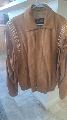 Scully Western Jacket Men's Large Leather Fringe Indian  • $85