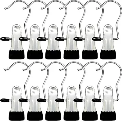 Boot Hangers For Closet Hanging Clips Hook Clothes Pins For Laundry 12 Pack • $9.45