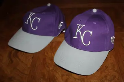 LOT OF 2 Kansas City Royals KANSAS STATE WILDCATS KSU SGA Hat Cap MLB BASEBALL • $0.99