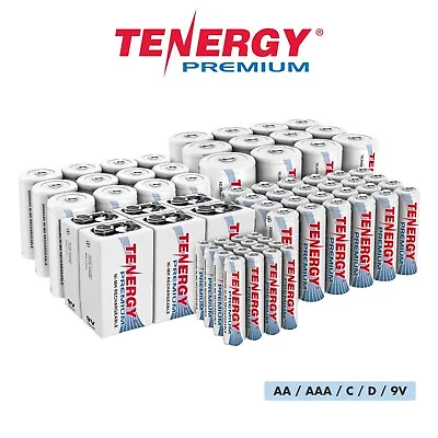 Tenergy PREMIUM AA AAA C D 9V NiMH High Capacity Rechargeable Batteries LOT • $292.50