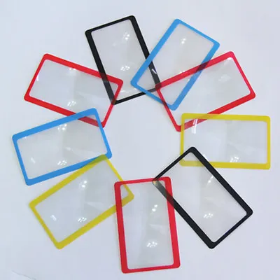 Credit Card Size Magnifier 3x Magnifying Fresnel Lens Pocket Wallet Reading -go • $1.12