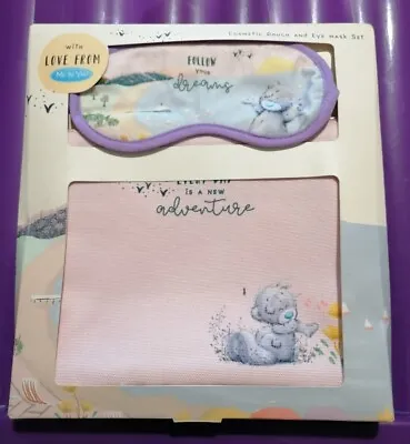 Me To You Tatty Teddy Gift Set Eye Mask And Makeup Bag Blue Nose Friends  • £9.99