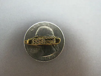 Vintage Knife Charm Gold Tone Circa 1960s Intercast Miniature Folding Pocket • $12.99