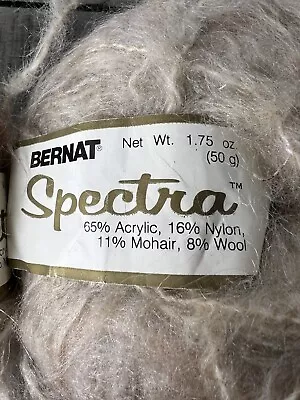 Bernat Spectra Yarn Skien #9571 Mink Beige Mohair Wool Blend • $7.75