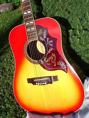 Vintage Lyle 460 Sunburst Dreadnought Hummingbird Guitar 60/70's MIJ • $320