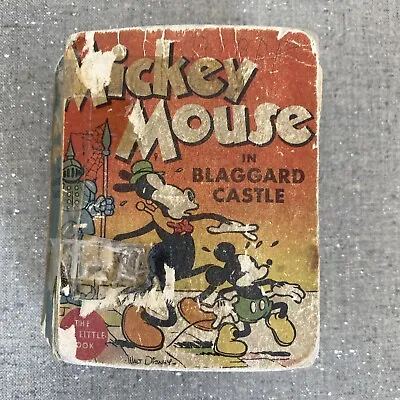 Mickey Mouse In Blaggard Castle - Big Little Book 726 - 1934 • $12