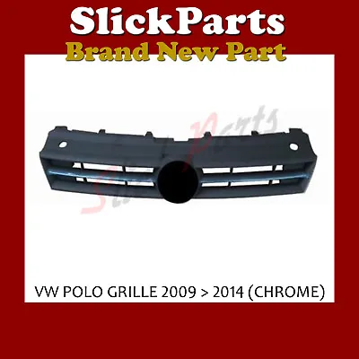 Volkswagen Polo Front Grille With Chrome 2009 2010 2011 2012 2013 2014 *new* • $67.81