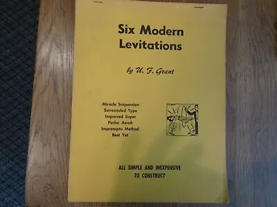 Six Modern Levitations By U. F. Grant  • $9.99