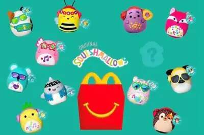 McDonald's Squishmallows Happy Meal Toys Plush SEALED $3.99 SHIP FOR ANY QUANITY • $24.99