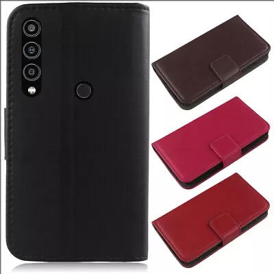 For Orbic Magic 5G - Flip Genuine Real Leather Case Protective Skin Cover Wallet • $11.98