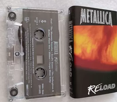 Metallica Reload Cassette Tape Thrash Metal Rock Tested Elektra Fuel Memory 1997 • $18.67