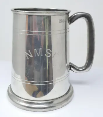 £16 • Buy MASONIC Pewter Pint Mug Etched Glass Bottom New Samaritan Fund