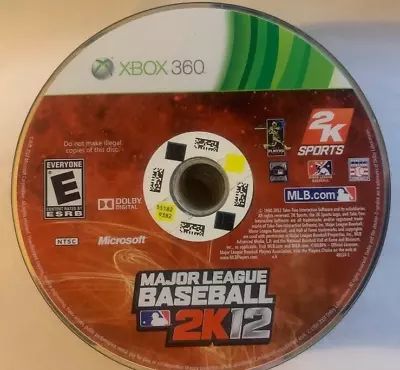 Major League Baseball 2K12 (Microsoft Xbox 360 2012) NO TRACKING! • $5.11