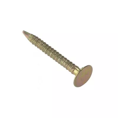 ANNULAR RING SHANK NAILS Yellow ZINC 30mm 40mm 50mm Various Pack GOLD Universal • £3.35