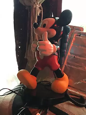 Vintage Micky  MouseDisney Phone with Back Pack ReceiverTyco.good Condition. • £30