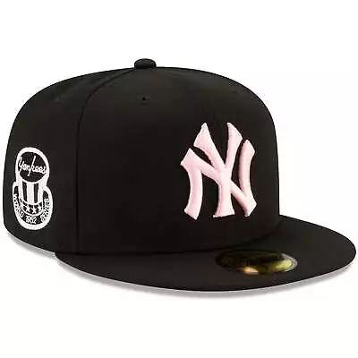 [70602745] Mens New Era MLB NY YANKEES 5950 FITTED 'WORLD SERIES 1952'-NAVY/PINK • $34.99