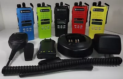 MOTOROLA HT1250 UHF 450-520 MHz Police Fire EMS Two-Way Radio AAH25SDF9AA5AN • $259