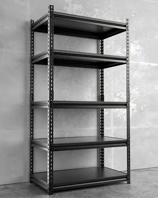 5-Tier Adjustable Height Heavy Duty Metal Storage Shelves Garage Multiple Use • $94.99