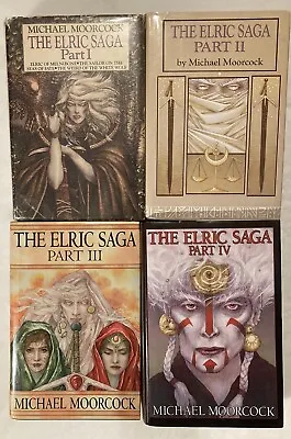 The Elric Saga  Michael Moorcock Hardcover Parts III III IV Complete Series • $160