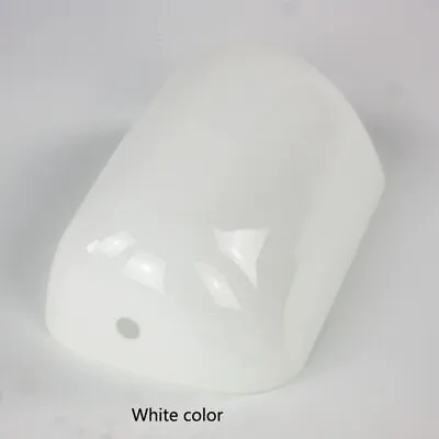 Glossy White Glass Banker Lamp Shade Cover Replacement Lampshade L225mm • $29.99