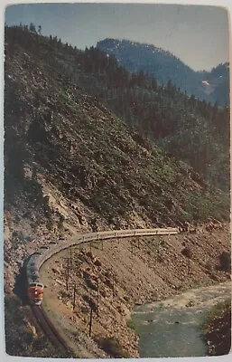 Vintage Postcard California Zephyr Train Feather River Canyon  AA3 • $4.65