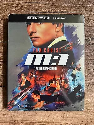 M:1 Mission: Impossible W. Steelbook (4K UHD + Blu-ray 1996 Region Free) NEW • $30