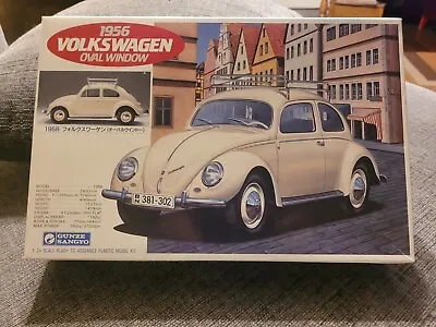 1956 Volkswagen Oval Window Gunze Sangyo 1:24 Scale Car Model Kit Unbuilt! • $44.99