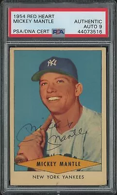 1954 Red Heart Mickey Mantle PSA A • $15400