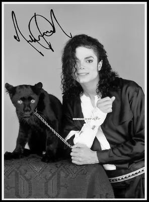 Michael Jackson Autographed Cotton Canvas Image. Limited Edition (MJ-207)x • $11.94