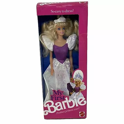 My First Barbie Blonde Doll 1989 Mattel 9942 NIB NRFB • $28.96