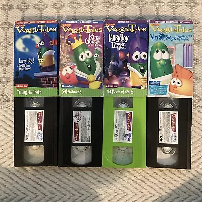 Lot Of 4 VeggieTales VHS - Used - See Description For Titles • $6.99