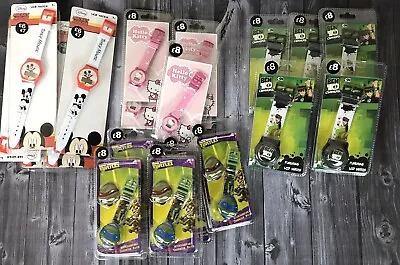 JOB LOT Of 20 Kids Boy Girl Wrist Watch Disney Mickey Mouse Ben 10 Watch Bundle • £0.99