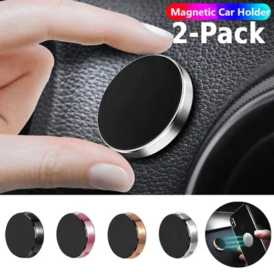 2-Pcs Magnetic Universal Car Mount Holder With Petal Plate For Phone IPhone • $5.99