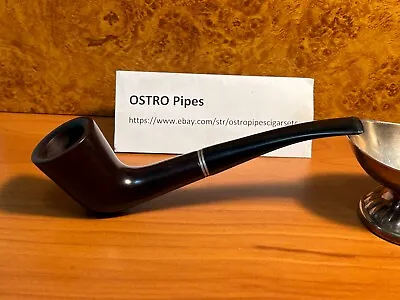 Medico Apollo Brylon 1/4 Bent Smooth Dublin Metal Band Vintage Estate Pipe • $36