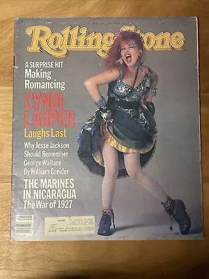 Vintage 1984 Rolling Stone Magazine Issue May Issue NO. 422 Cyndi Lauper • $15