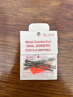 PECO SL-310 Metal Conducting Rail Joiners/Fishplate For N/OO9/TT Code 80 And 55 • £5