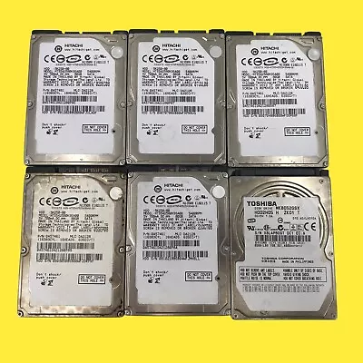 Lot Of 6 Hitachi Toshiba 80GB Internal HHD 5K250-80 / MK8052GSX #1488 Z65b279 • $31.98