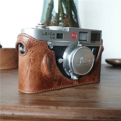 Cam-in Genuine Leather Camera Half Case Bag Cover Fr Leica M7 M6 M3 M4P MP M2 M4 • $40.49