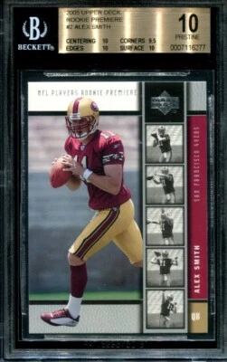 $44.99 • Buy 2005 Upper Deck Rookie Premiere Alex Smith #2 RC BGS 10 Pristine